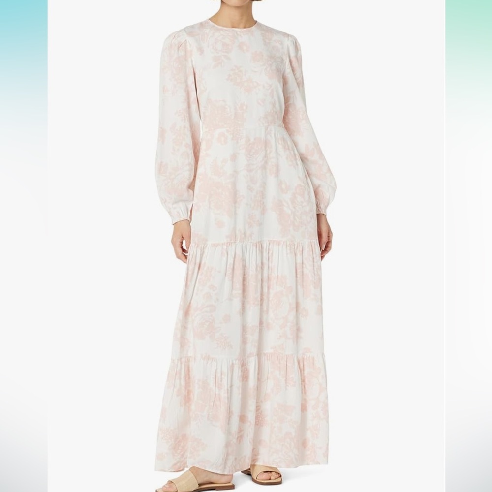 The Drop Women's Floral Print Tiered Maxi Dress